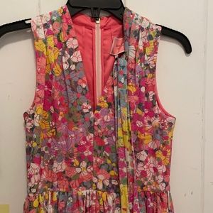 Katespade multicolor floral midi dress